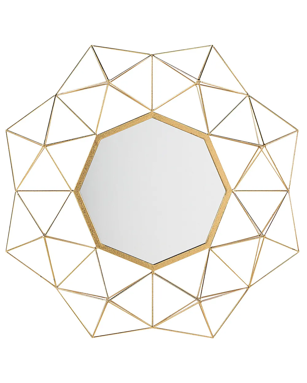 Wall Mirror GAILLAC 80 cm 80 cm Metal Gold