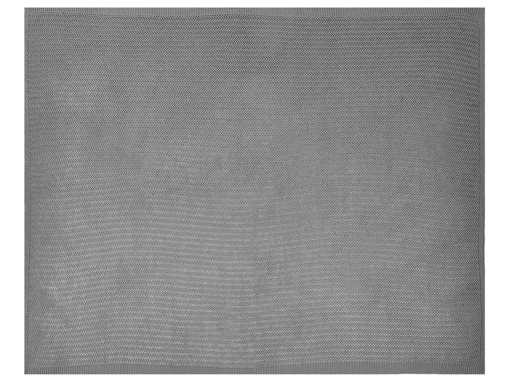 Narzuta na łóżko ILEN Bawełna 150 x 200 cm Szary_917817