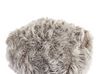 Faux Fur Pouffe Grey MUKKI_938810