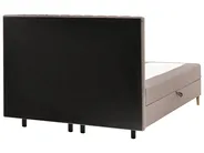 Boxspringbett mit Stauraum OFFICER Stoff Taupe 160 x 200 cm_1016310