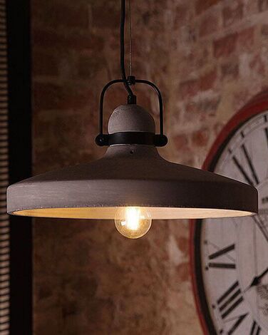 Concrete Pendant Lamp Grey NOATAK