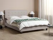 Bed Fabric LA ROCHELLE 160 x 200 cm (EU King Size) Light Grey_1149397