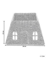 Karácsonyfa alátét HALLUOTO 50 cm Papírzsineg Természetes_1173561