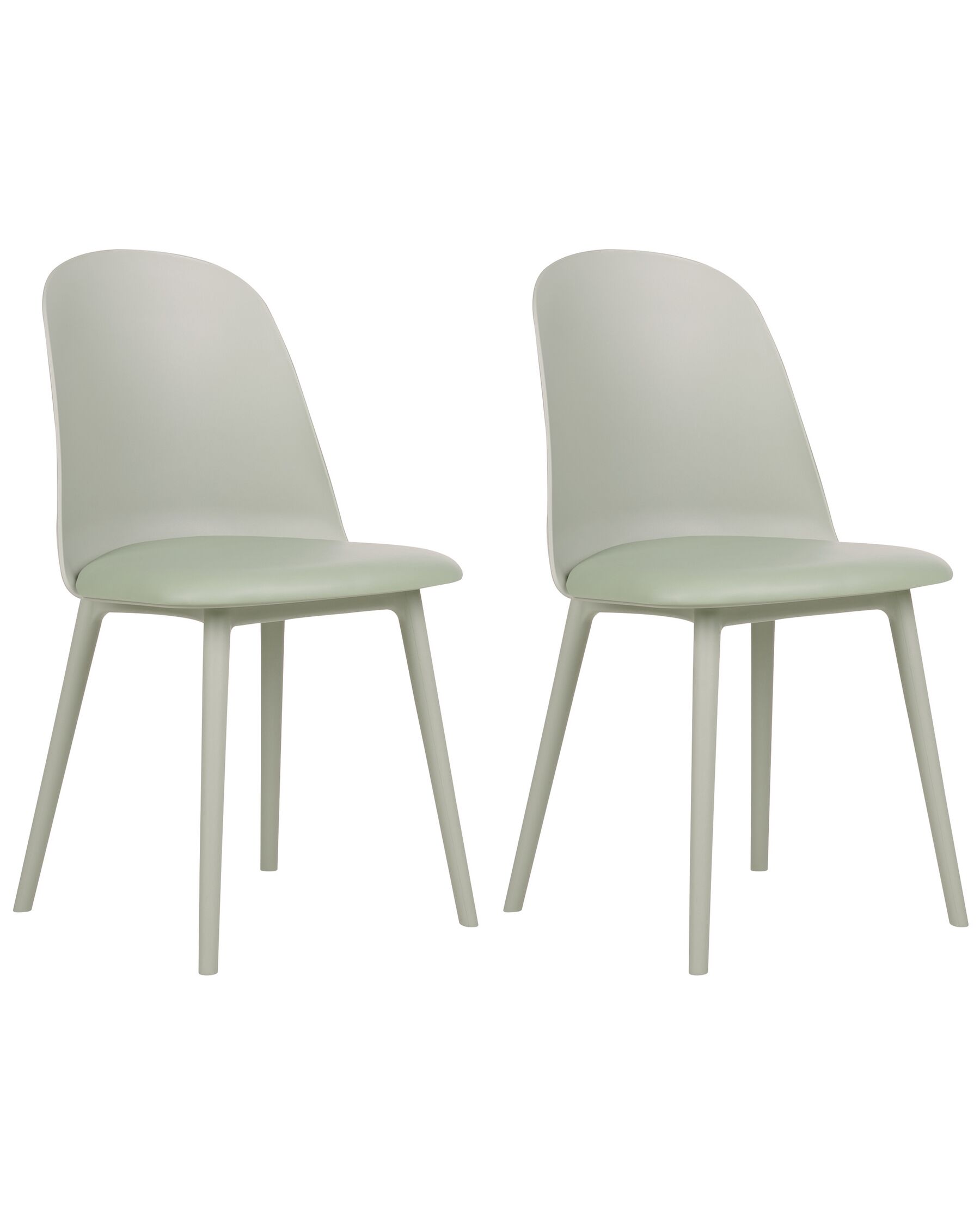 Conjunto de 2 cadeiras de jantar verdes claras FOMBY_902829