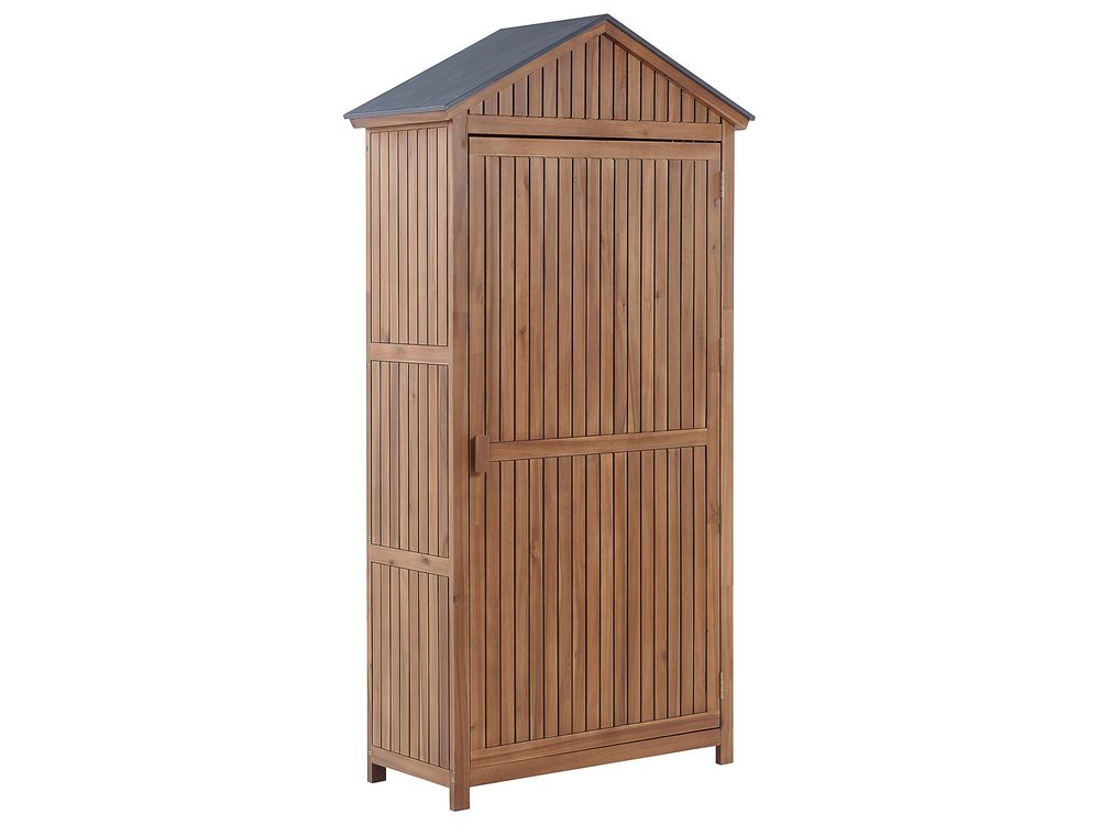 Armadio da esterno SAVOCA 100 cm 200 cm Legno d'acacia Marrone