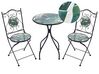 Metal Garden Bistro Set Black COZZANA_930740