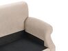 3 Seater Fabric Sofa Beige EIKE_918861