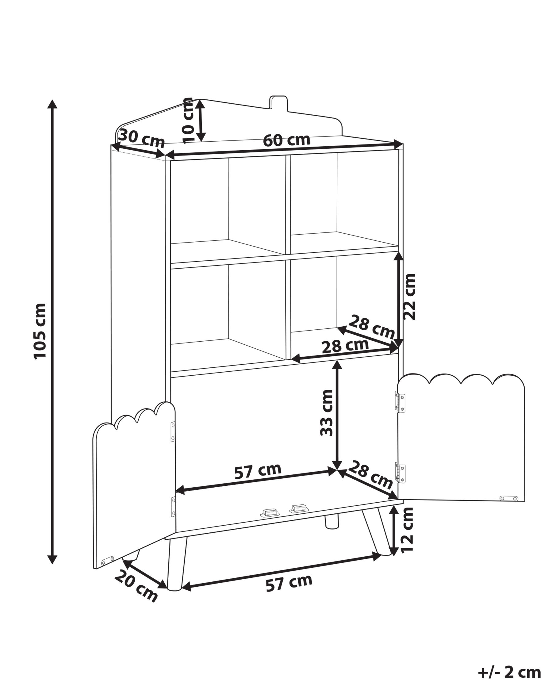2 Tier Bookcase Light Wood LACKEY_950103 2 Tier Bookcase Light Wood LACKEY_950103