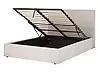 Ottoman Bed VION Fabric Light Beige 140 x 200 cm (EU Double)