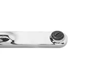 Wall Mounted Basin Mixer Tap GUATAVIA Brass Silver_995875
