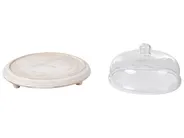 Cake Stand ZAGAZIG Mango Wood Light Brown_1003915
