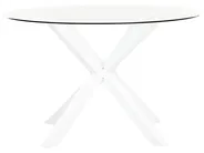 Set da pranzo da giardino 4 posti MALETTO/BUSSETO Metallo Bianco_956913
