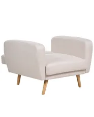 Armchair FLORLI Fabric Light Beige_905863