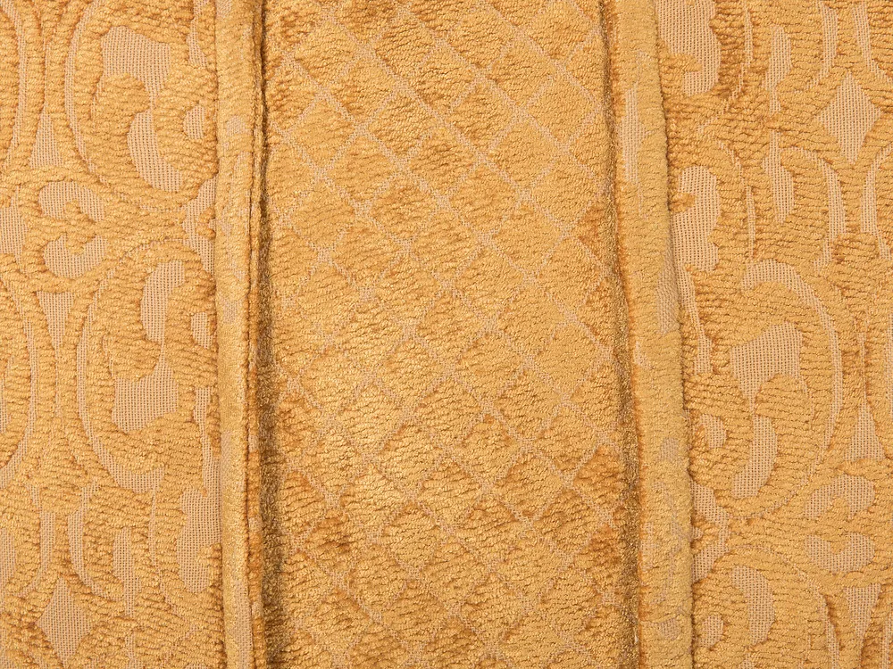 Poduszka dekoracyjna KAVALAM 45 x 45 cm Musztardowy Jednolity_755255