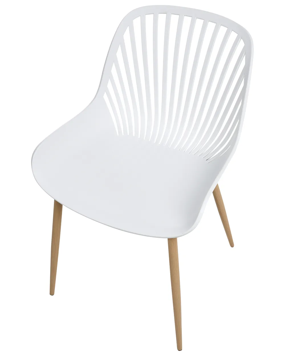 Set of 4 Dining Chairs KLEVE White_1006563