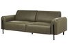 Conjunto de sofás 4 lugares em tecido verde escuro ASKIM_919059