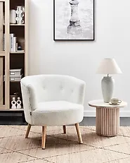 Sessel ODENZEN Bouclé Weiss_1175597