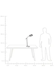 LED Desk Lamp LEONIS with Dimmer Grey_1018480