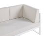 Conjunto de jardim 6 lugares em alumínio branco creme CASTELLA_932035