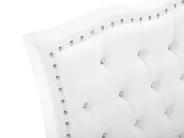 Ottoman Bed METZ Faux Leather White 90 x 200 cm (EU Single)_799469