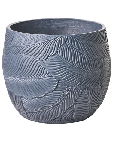 Vaso decorativo ARPAD Gres porcellanato 33 cm Argento Vaso decorativo ARPAD Gres porcellanato 33 cm Argento