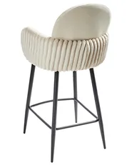 Set di 2 sedie alte AMITY Tessuto Beige chiaro_963660