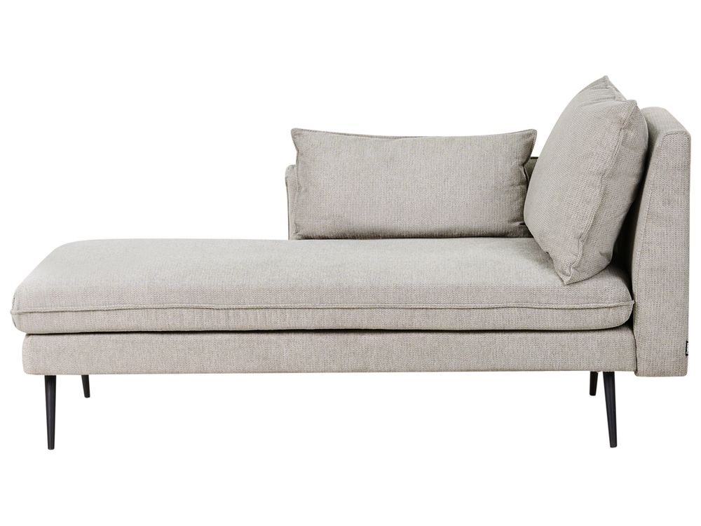 Rechtsseitige Chaiselongue YERRES Stoff Grau