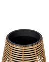 Set of 2 PE Rattan Plant Pot Stands Brown BORAGO_914441