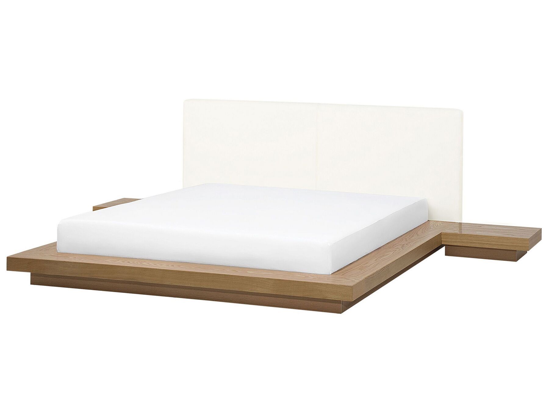Vodná posteľ 180 x 200 cm svetlé drevo ZEN_703123