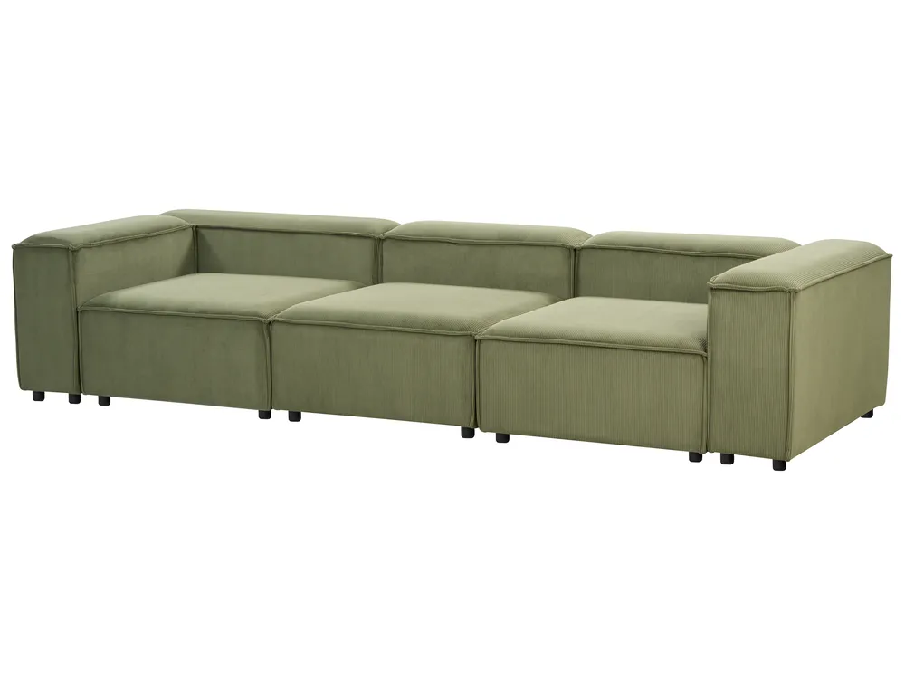 Modular Sofa 3 Seater ARDAL Corduroy Green_947392
