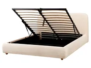 Ottoman Bed BLAGNAC Boucle Light Beige 160 x 200 cm (EU King Size)_960639