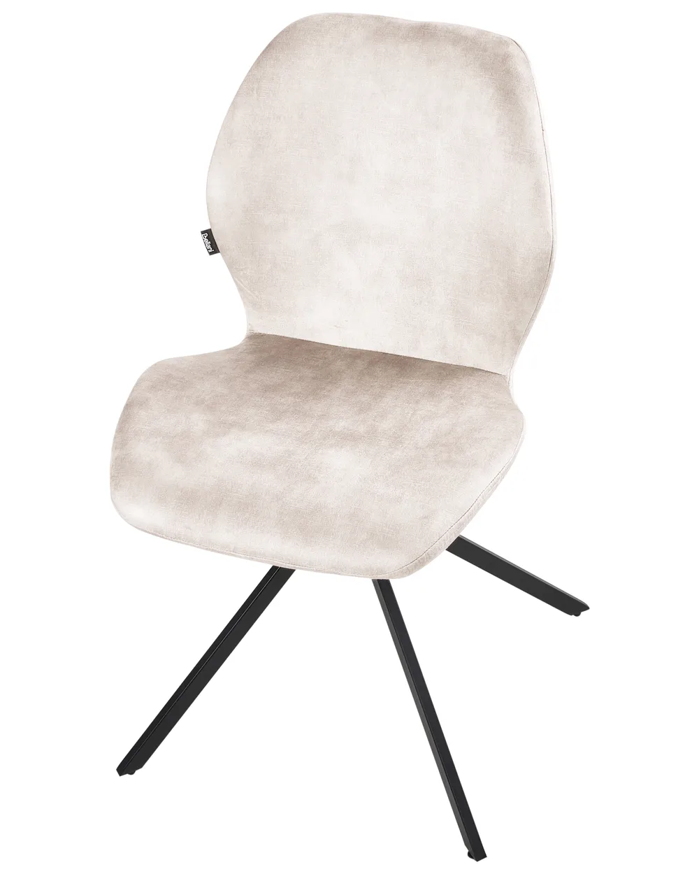 Set di 4 sedie da pranzo MORRISON Velluto Beige chiaro_1041319