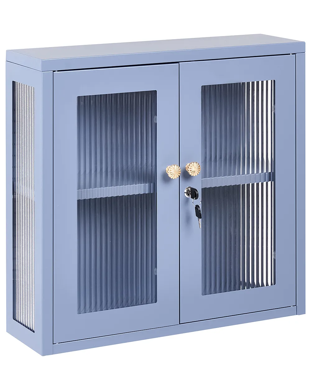 Wall Cabinet HARLYN 60 cm Metal Blue