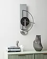 Wall Clock CEVINS Metal Light Grey