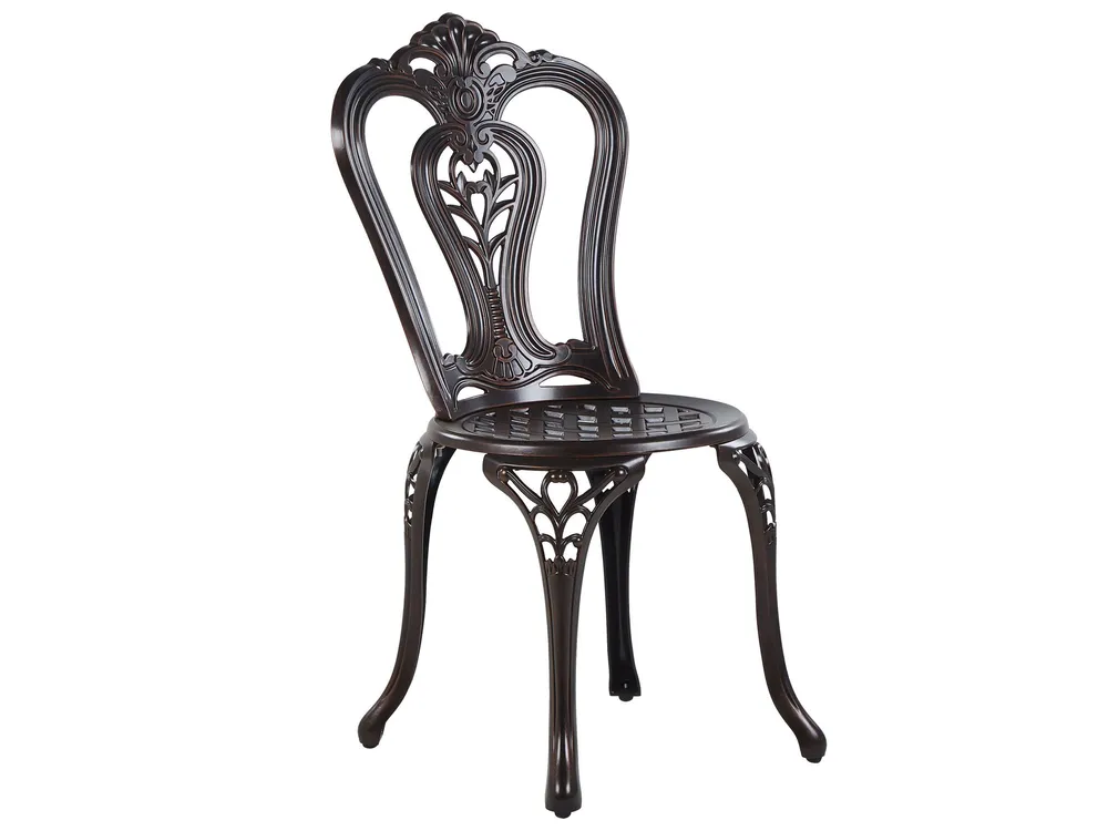 Bistro Set BOVINO Metal Dark Brown_797599