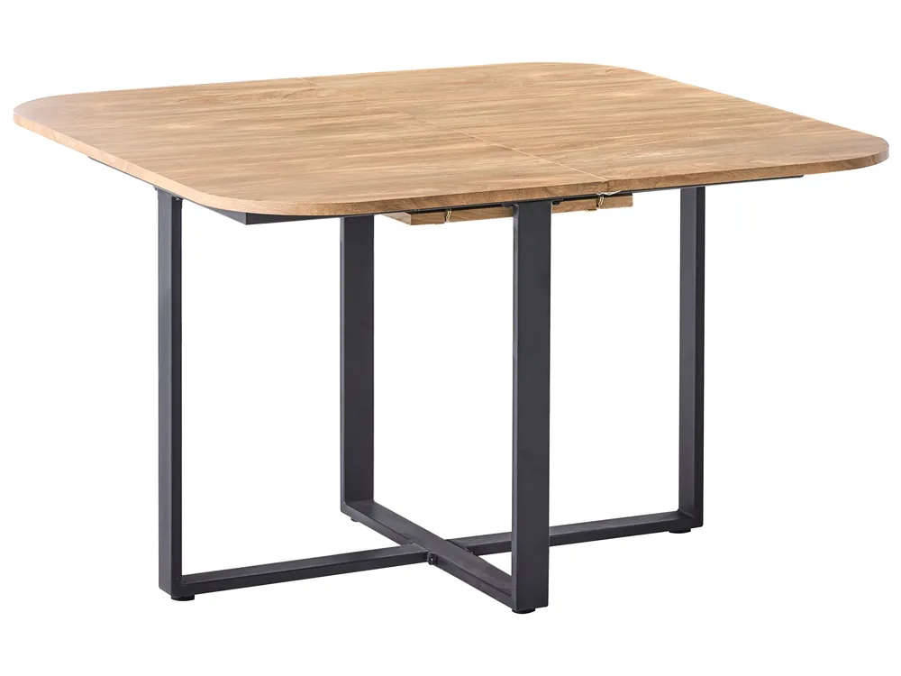 Extending Dining Table COOPER Brown 120/160 cm 120 cm_1029406