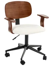 Desk Chair GUNNISON Boucle Off-White_1049093