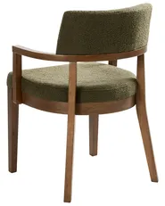 Set of 2 Dining Chairs DALBO Boucle Brown/ Green_1016027