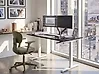 Manual Adjustable Standing Desk DESTINES 160 cm x 72 cm Black/ White
