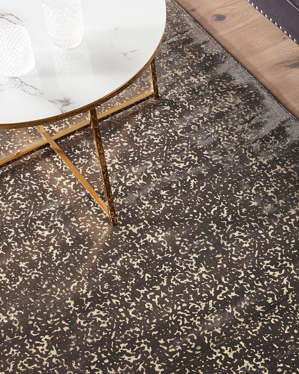 Rug ESEL Gold 140 x 200 cm Viscose