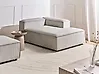 Left-Hand Chaise Longue ARDAL Corduroy Taupe