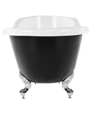 Vasca da bagno freestanding CAYMAN 170 x 76 cm Nero/Bianco_817182