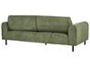 3-personers sofa fløjl grøn ASKIM_918470