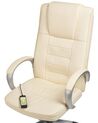 Massagestoel met verwarming kunstleer beige GRANDEUR II_816146