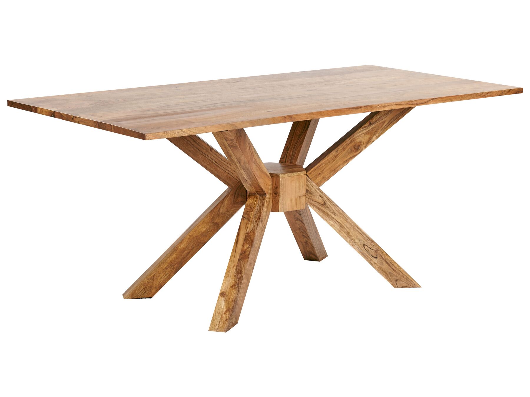Table de salle à manger en bois d'acacia clair 180 x 90 cm HAYES_918706