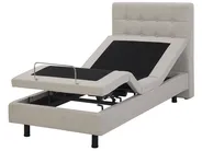 Adjustable Bed Fabric DUKE 90 x 200 cm (EU Single) Beige_742725