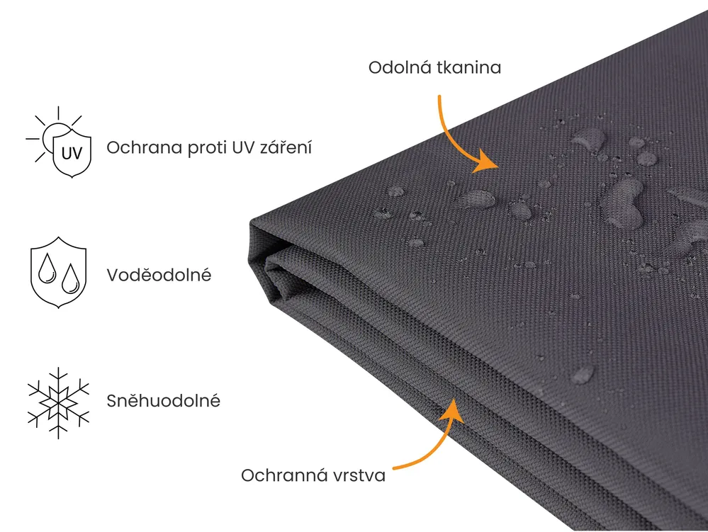 Regenhoes CHUVA 185 cm 105 cm 75 cm Zwart_993181