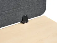 Desk Screen ZIGGY 160 x 40 cm Dark Grey_1015417