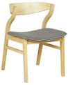 Lot de 2 chaises de salle à manger en bois clair MAROA_934306