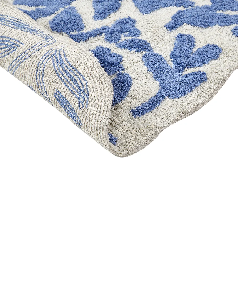 Bath Mat DERIK Blue 60 x 90 cm Cotton_905482